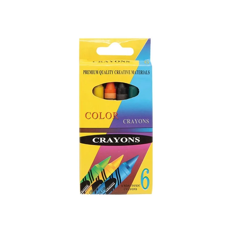 Standard Size Multi-Color Crayon Set Diy Drawing Kids Non-Toxic Custom Box And Rolling Paper Drawing Crayon Box Set For Children