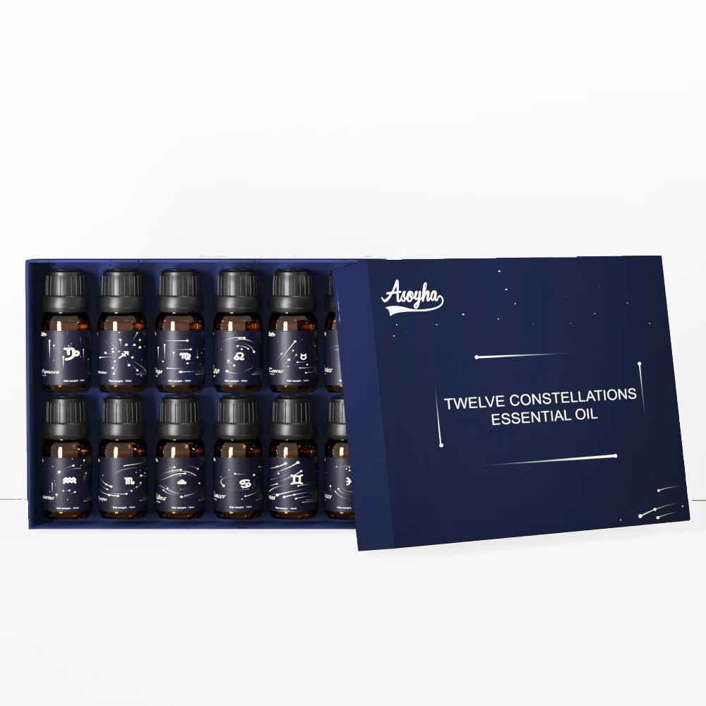Custom Logo High Quality Concentrated Organic Aromatic Essential Oil Set For Multi Purpose