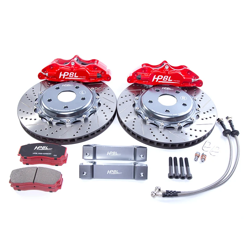 Factory Wholesale Modified 4Pot Brake System Four Piston Brake HP5200 Caliper Disc 330MM 345MM Forged Rims 17 Inch Big Brake Kit
