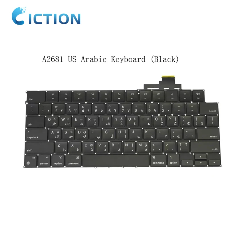 New A2681 US UK Spain Russian French Italy Arabic Germany Keyboard for Macbook Air 13.6' M2 A2681 2022 Year