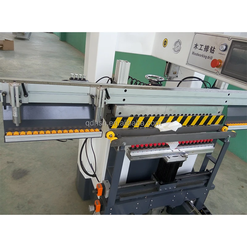 Four Rows  Multi Spindle Boring Machine 21*4 Drills Wood Based Panels Machinery