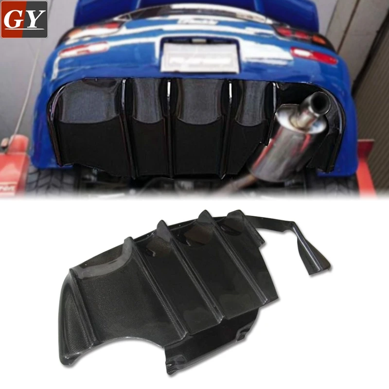 CARBON FIBER FEED TYPE-2 STYLE REAR DIFFUSER FOR MAZDA 92-02 RX7 FD3S