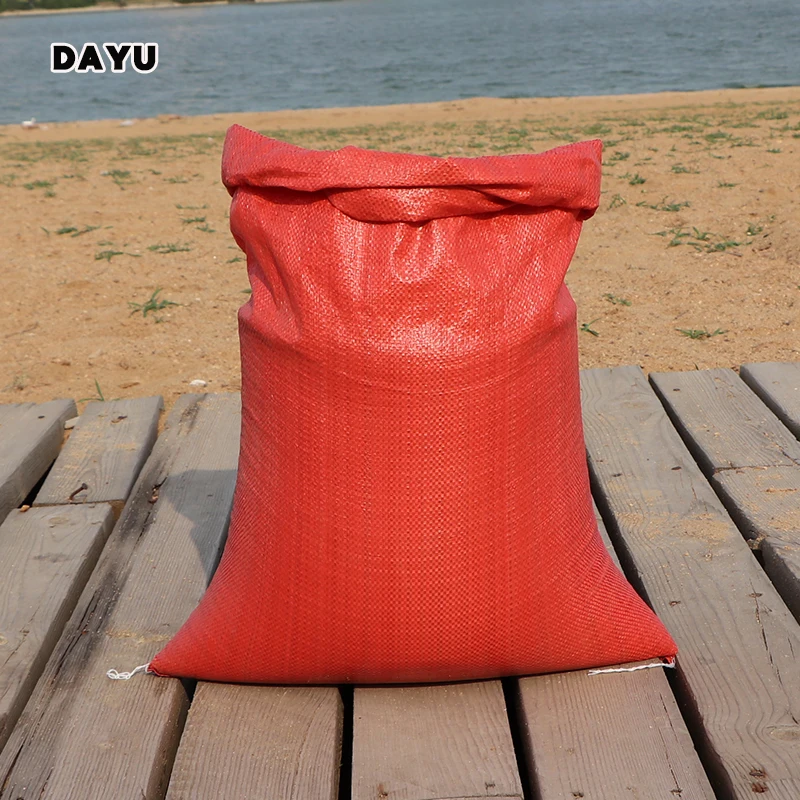 China Supplier Customized PP Plastic Blue red yellow Color Woven Bags