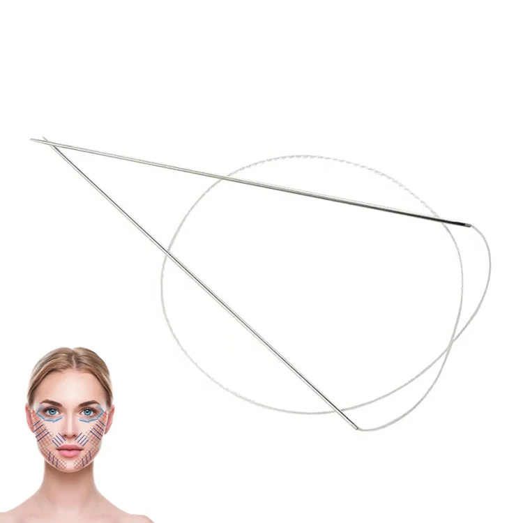 19g 38mm 60mm Cog Type 2-1 L Needle For Nose 6D 4D OEM Size Lifting Thread PDO COG Thread With 4d 6d Needle