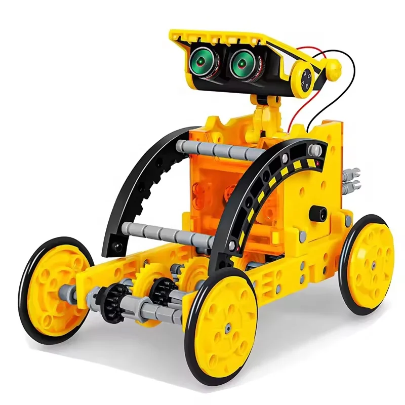 Custom STEM Educational Toy 12-in-1 DIY Building Science Robots Experiment Kit Solar Robot Toys  for Kids