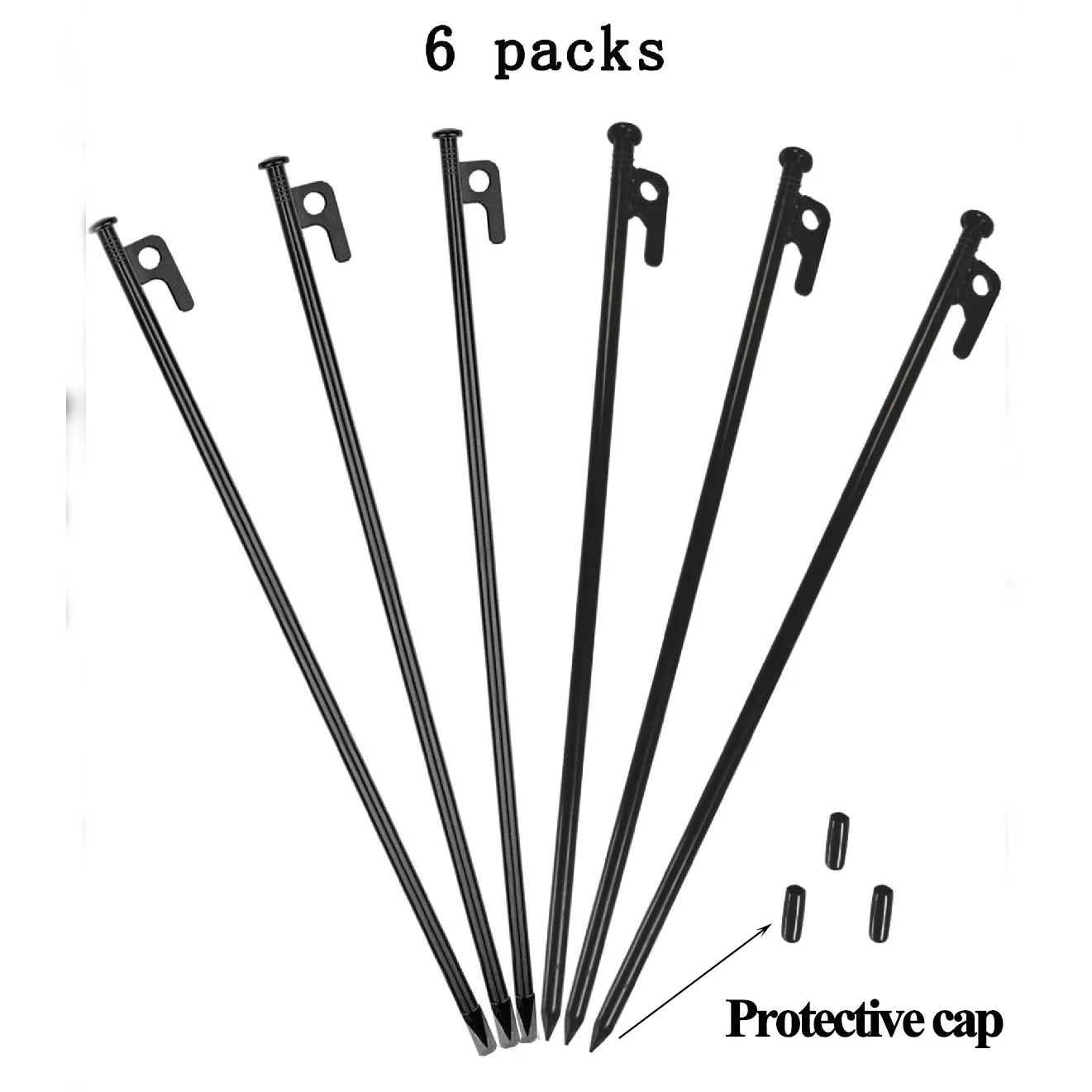 [Shipped from USA] Outdoor Universal 16' Extra Long Steel Tent Stakes, Ground Spikes,Garden Stakes for Tents,Beach Awnings,etc.