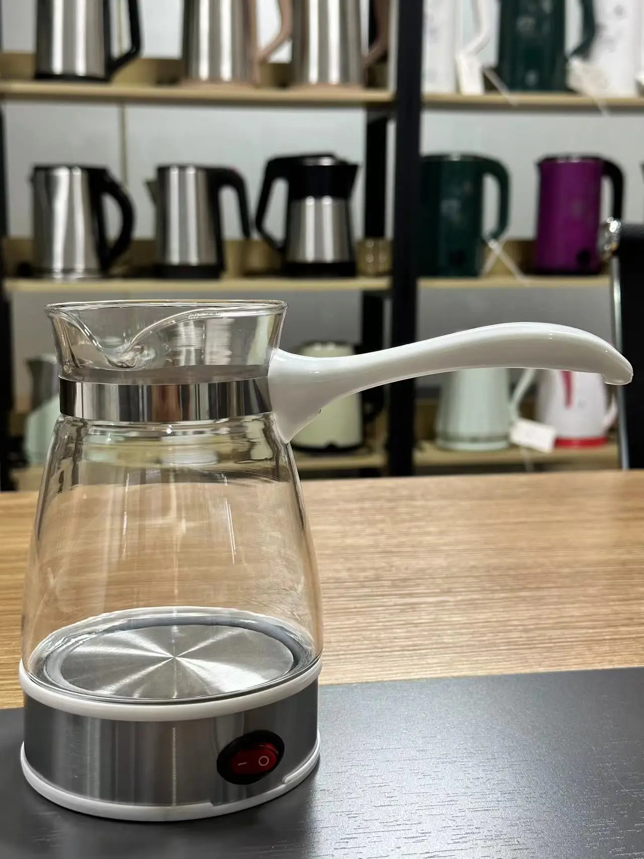 Coffee Warmer Glass Electric Turkish Coffee Maker Pot Glass Tea Pot