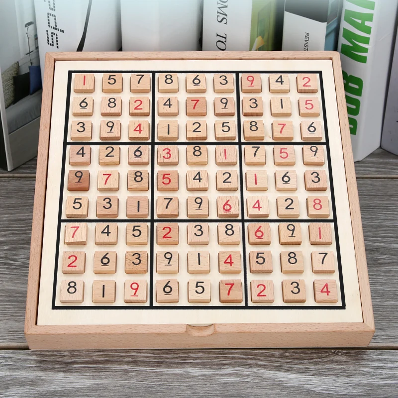 Wooden Math Brain Intelligence Logical Thinking toy Sudoku Board Game Educational Toys For Kids Adult