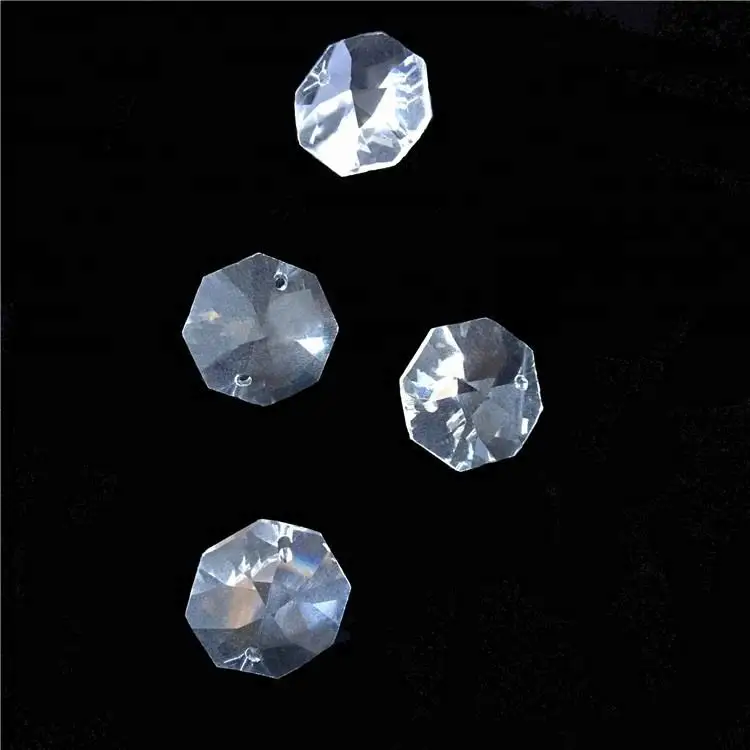 Honor of crystal 24mm Crystal 16 Faceted Chandelier Beads Clear In One Hole For Garland Wedding Strand Parts