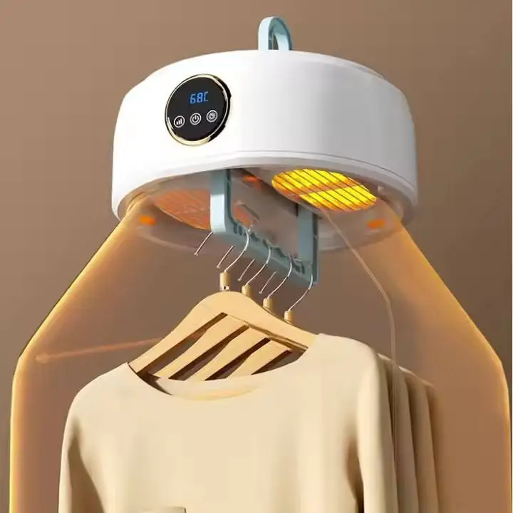Non-Punching Wall Dryers Portable Clothes Dryer Small Compact Electric Dryers With Timer Function