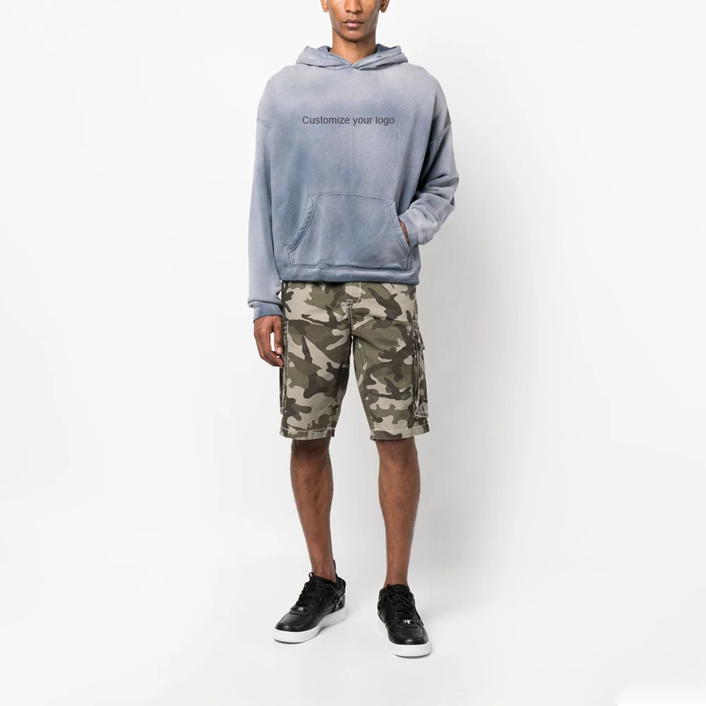 Custom Anime Hoody Boys Hoodies&Sweatshirts Cotton Plain Soft Vintage Sun Faded Sweatshirt Mens Stone Acid Wash Hoodie