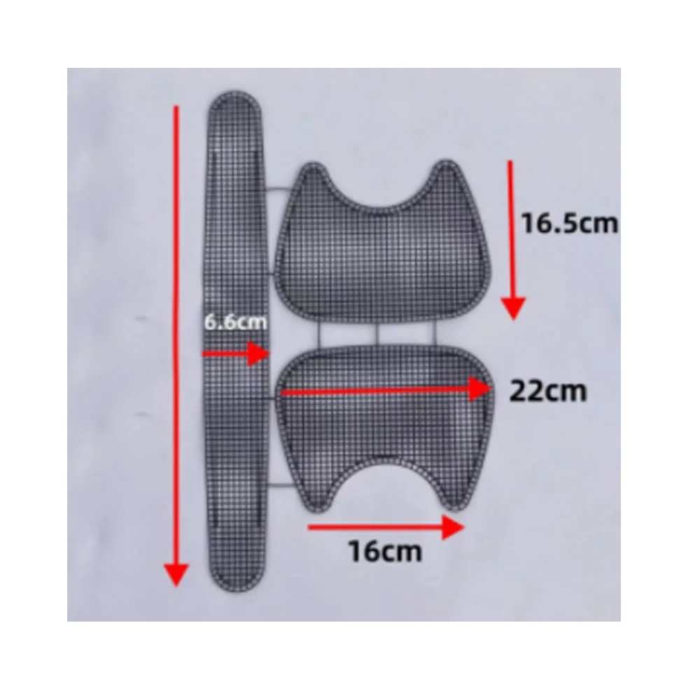 Wholesale Embroidery Diy Crafts Materials Hand Bag Purse Plastic  White Horseshoe Mesh Bag Canvas for Yarn Crafting Knit