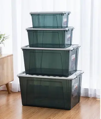 Hot Sale Eco-Friendly PP Plastic Storage Box 82L For Sundries Household PP Plastic Storage Container For Living Room