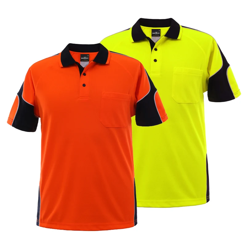 Reflective Work T Shirt Hi Vis Safety T Shirt Hi Vis Polo