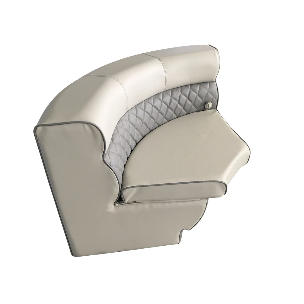 Factory directly Marine Luxury Comfort Pontoon Furniture Sofa Pontoon boat sofa series Corner without cup holder