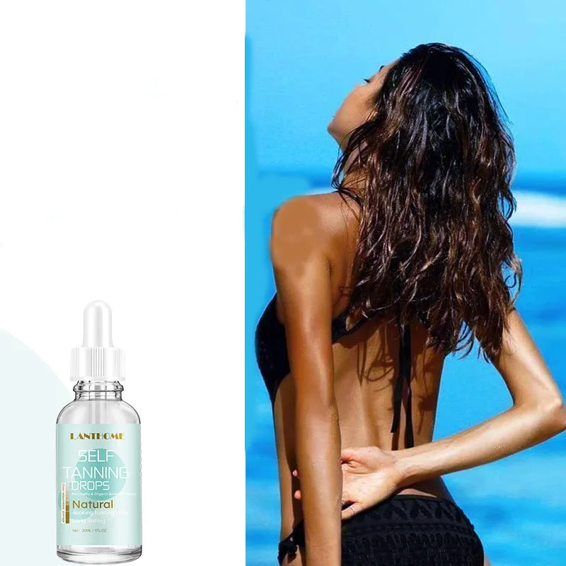 OEM best selling products private label tanning lotiondark tan drops body self shimmering sun tanning oil