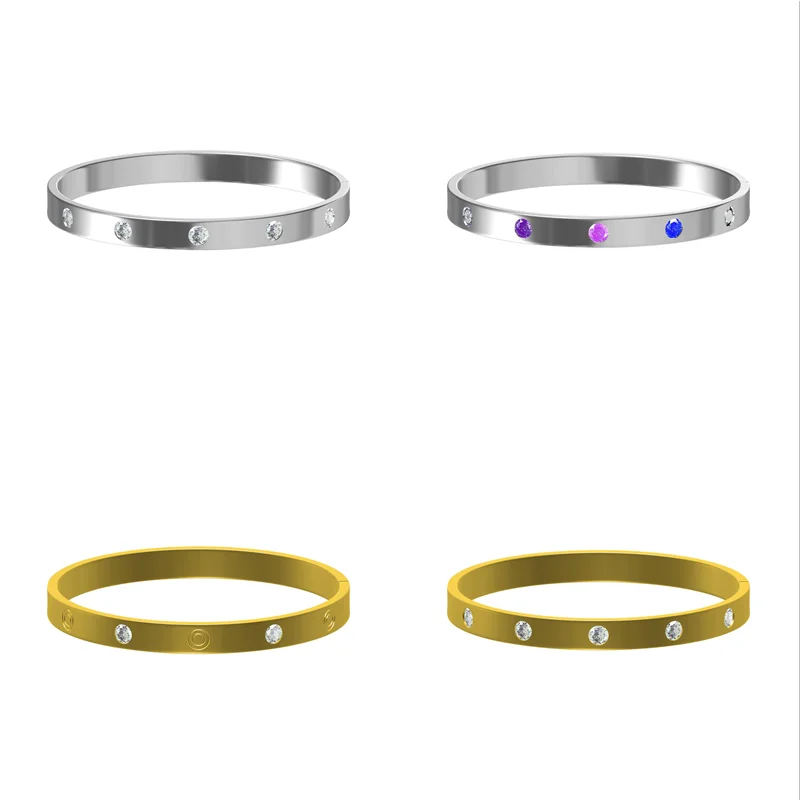 18K gold diamond bracelet for  necklace  ladies love and men fashion  bracelet