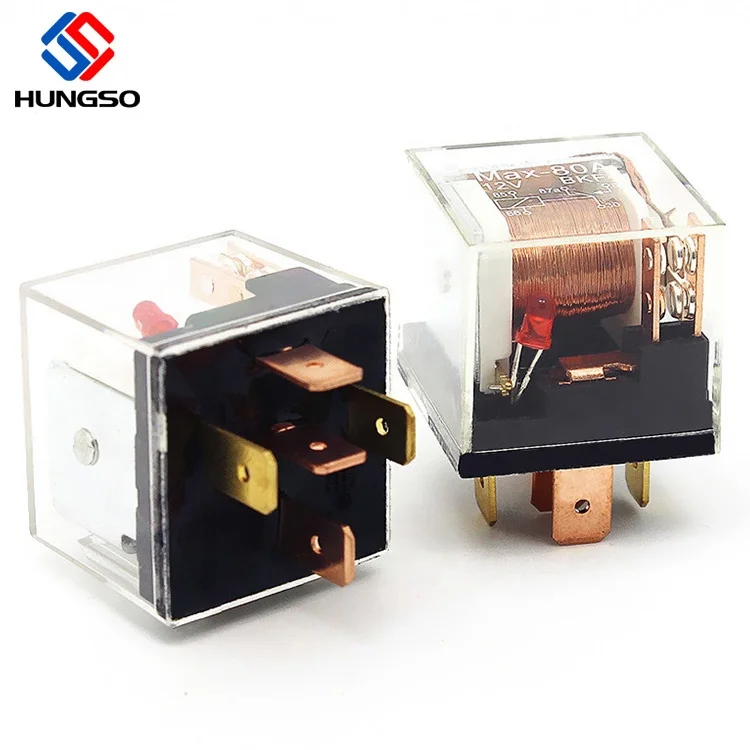 Прозрачное реле питания 12v со светодиодным индикатором 80a auto relay