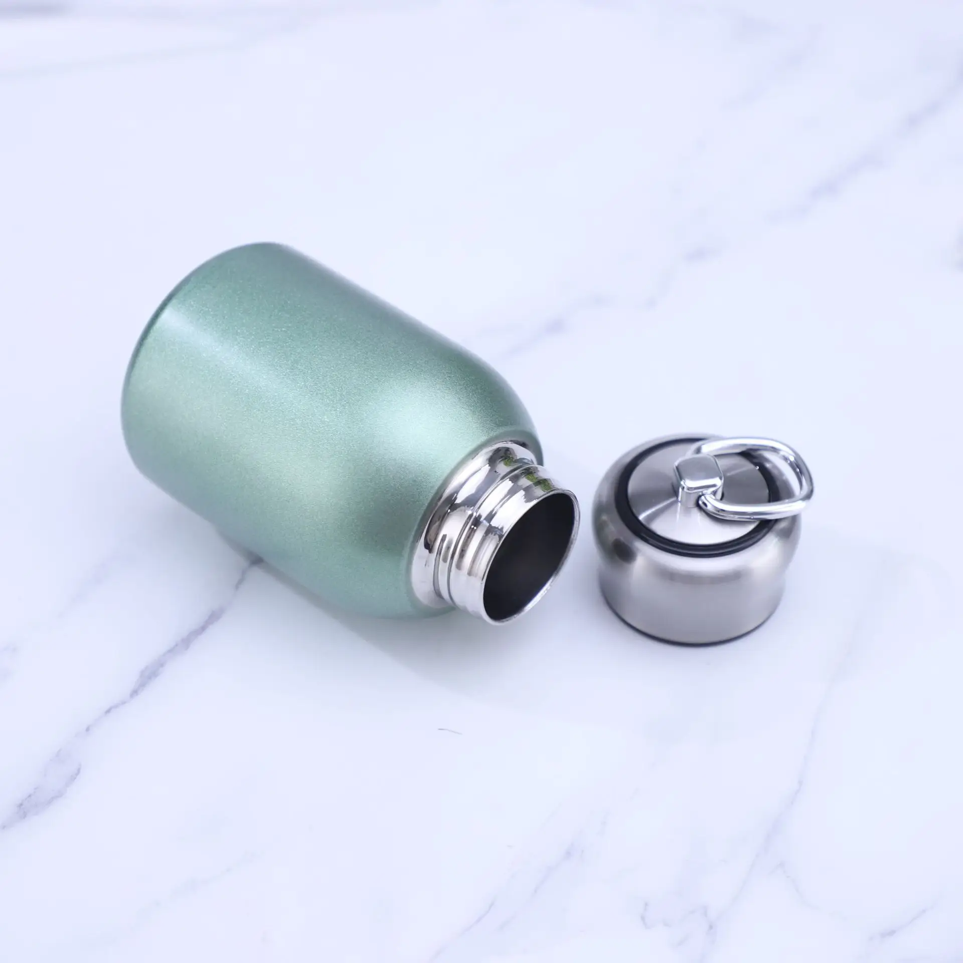 DD2513   Small Portable Drinking Cup Double Wall Stainless Steel Thermo Bottle Leakproof Vacuum Mini Insulated Flask