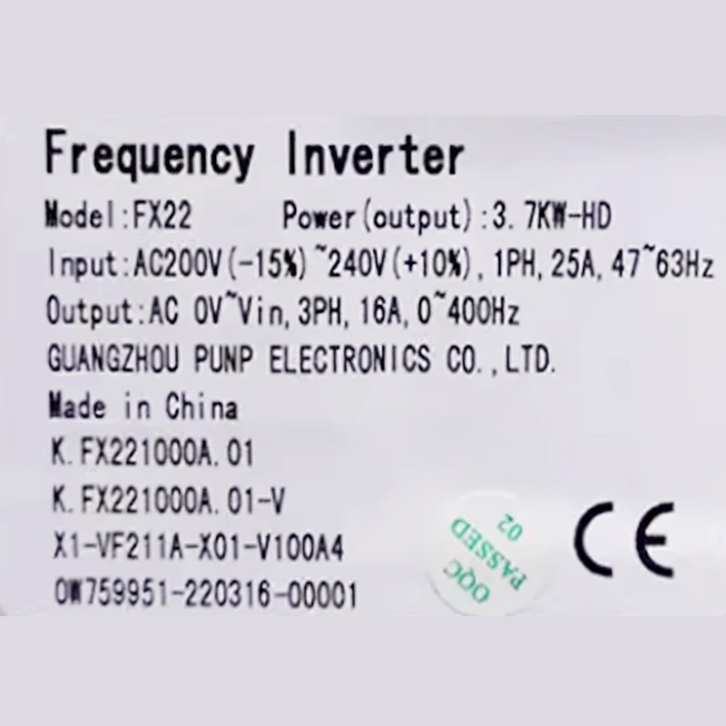 5.5kw 11kw 15kw 2.2kw 3.7kw Vector frequency converter  inverter laundry spare parts