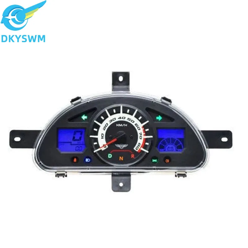 VOTOL 072 LCD speedometer CNA wire communication LED digital meter for electric motorcycles display LCD speedometer