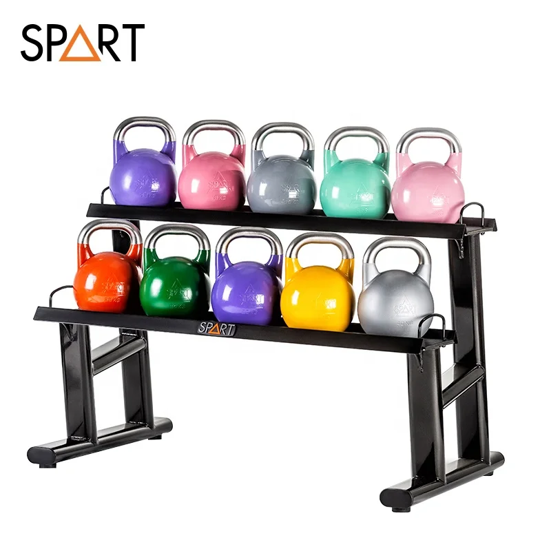 Wholesale High Quality Multiple Choices Custom Logo Color Weight Competition Steel Kettlebell