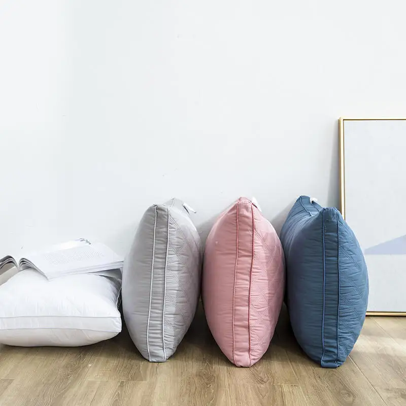 Comfortable sleeping 5 star 100% cotton feather silk Hilton Hotel Pillow