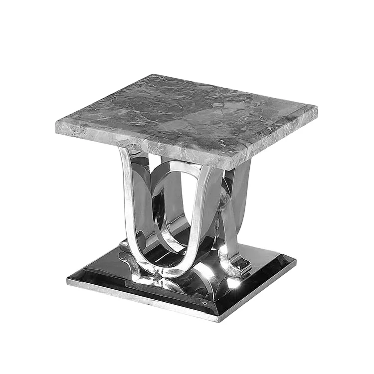 Professional Production Living Room Furniture Artificial Marble Top Rectangular Tea Coffee Table Side End Table