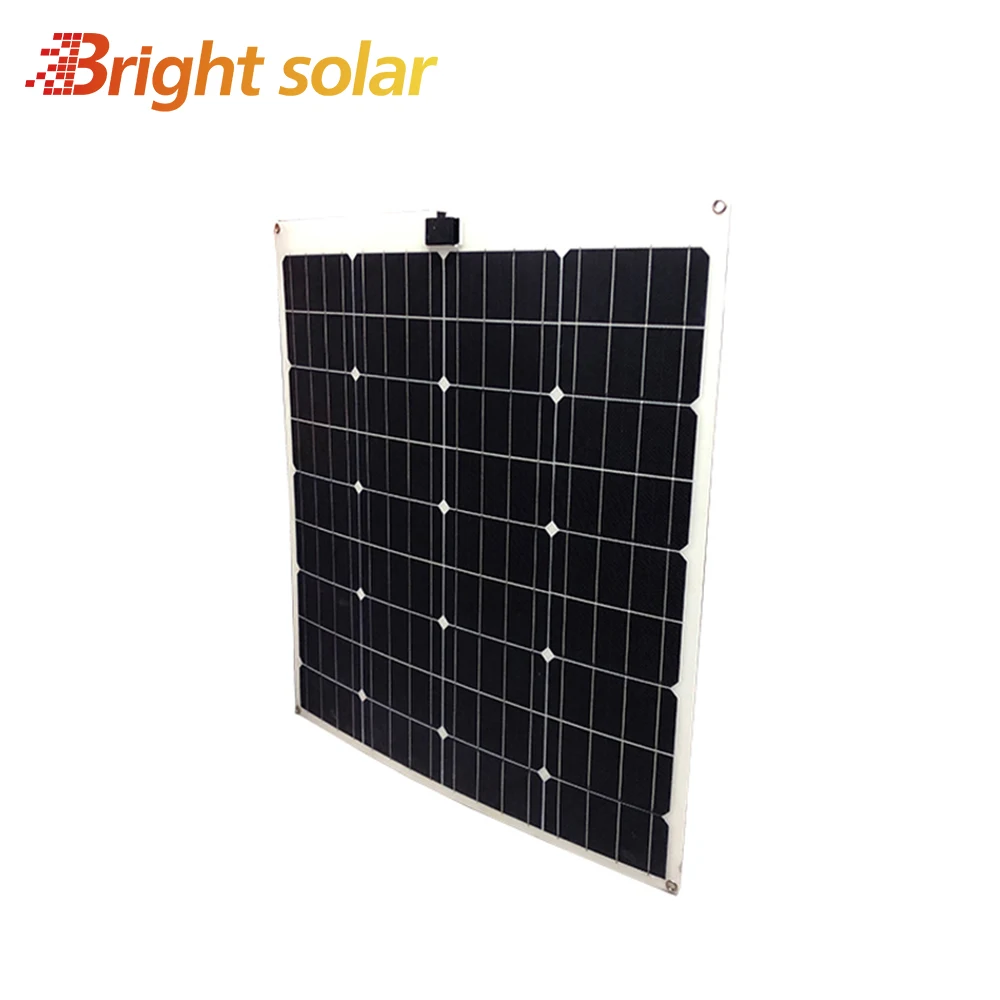 80W 12V Flexible Solar Panel for RV Boats Roof