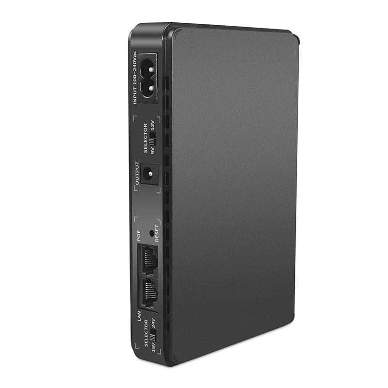  220v Mini DC Ups Poe 9v 12v 15v 24v для wifi