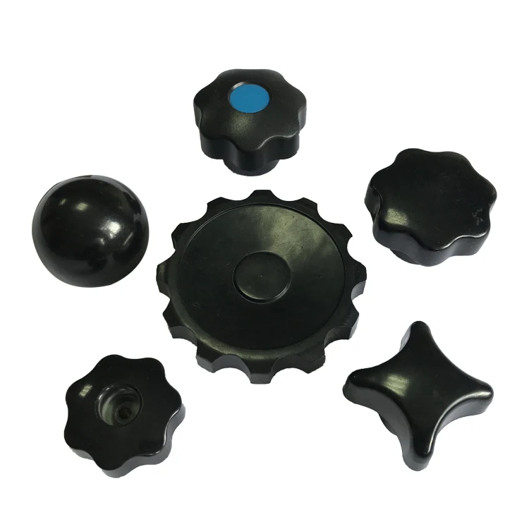 supply high quality cnc machine plastic star handle wheel star knob