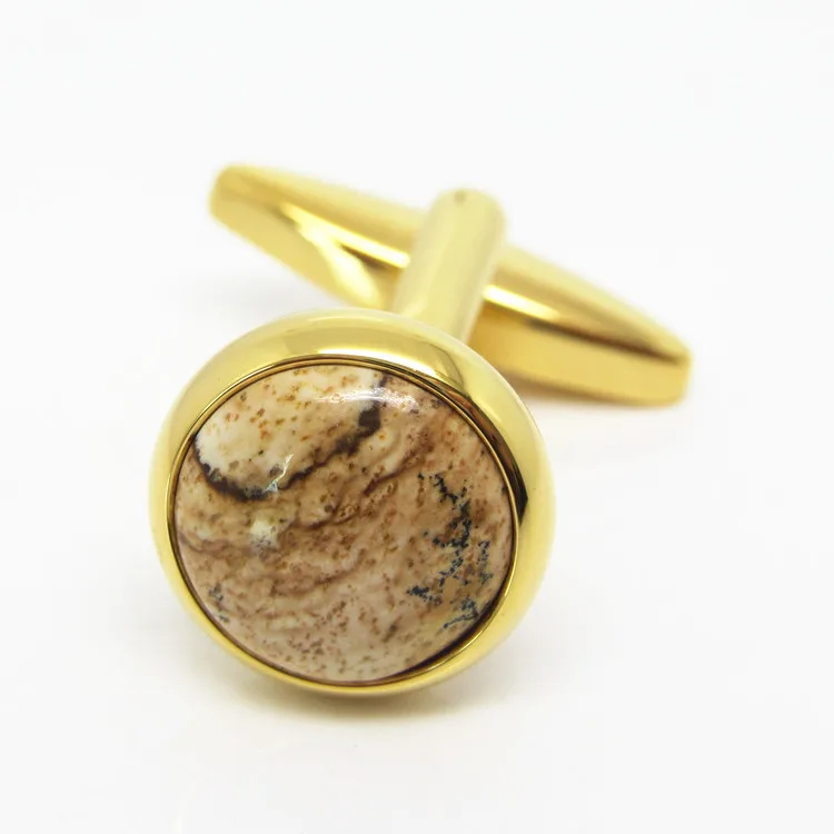 High quality brass groomsmen gold luxury cufflinks men