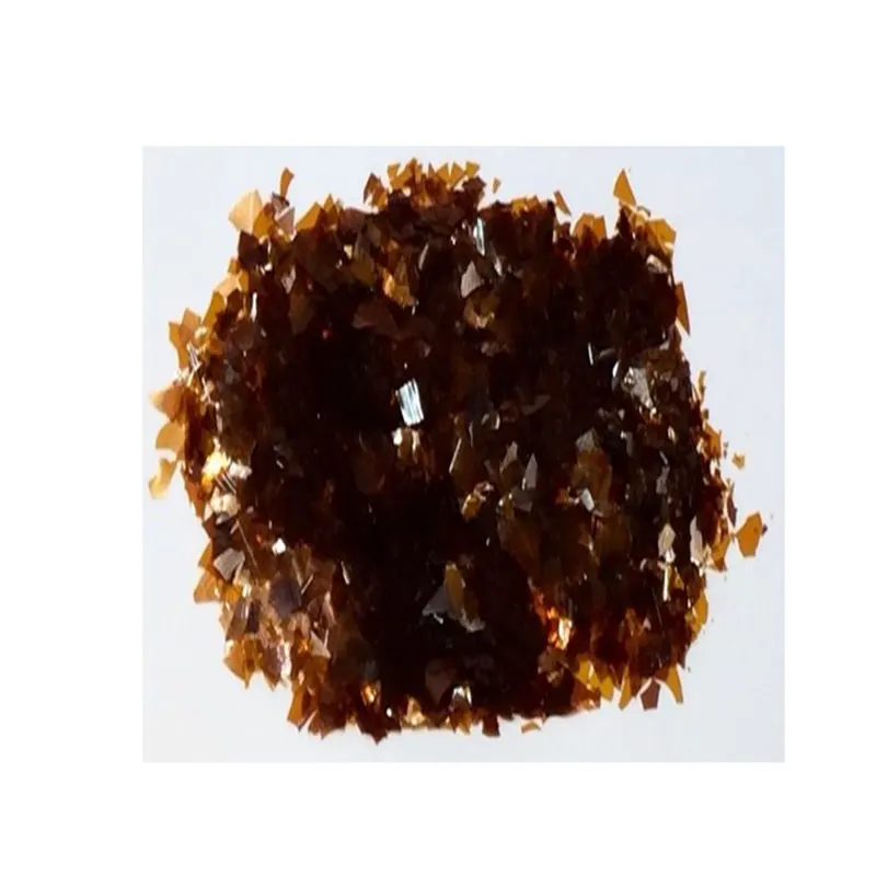 High Quality  Shellac Dewaxed Orange Shellac in flakes with palas tree for wood polish Leather treatment