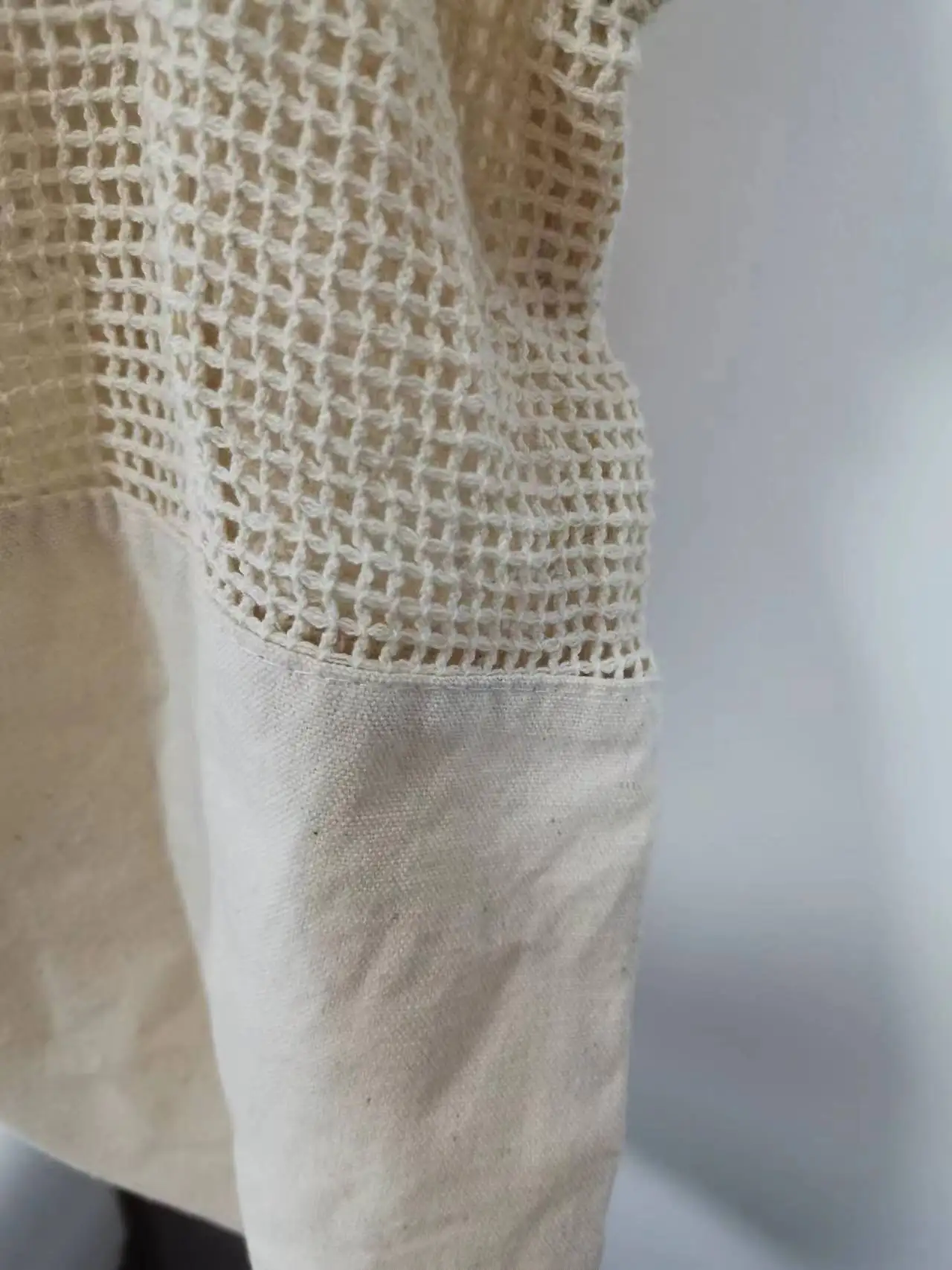 Custom eco friendly large cotton crochet market bag  shopping tote bag for groceries fruit vegetable dilly mesh bag