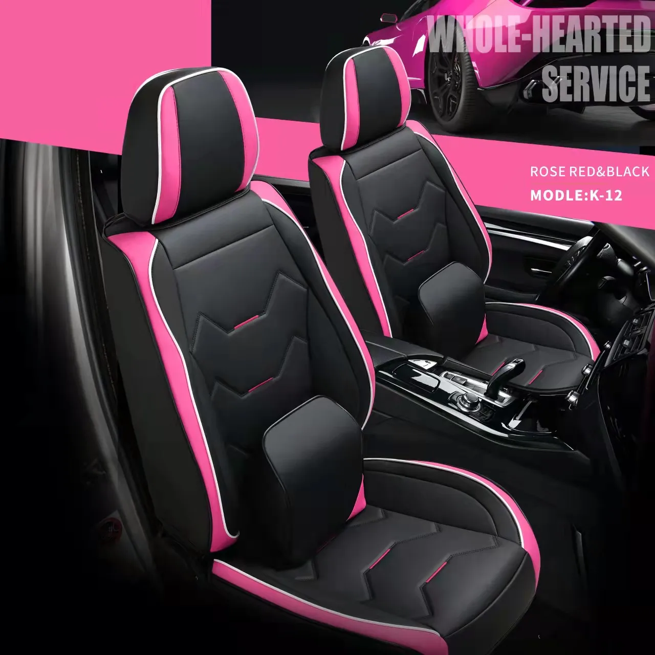 Made In China Car Seat Cover Sport Style 5d Universal Waterproof Belt Car Seat Cushion Leather Car Seat Cover