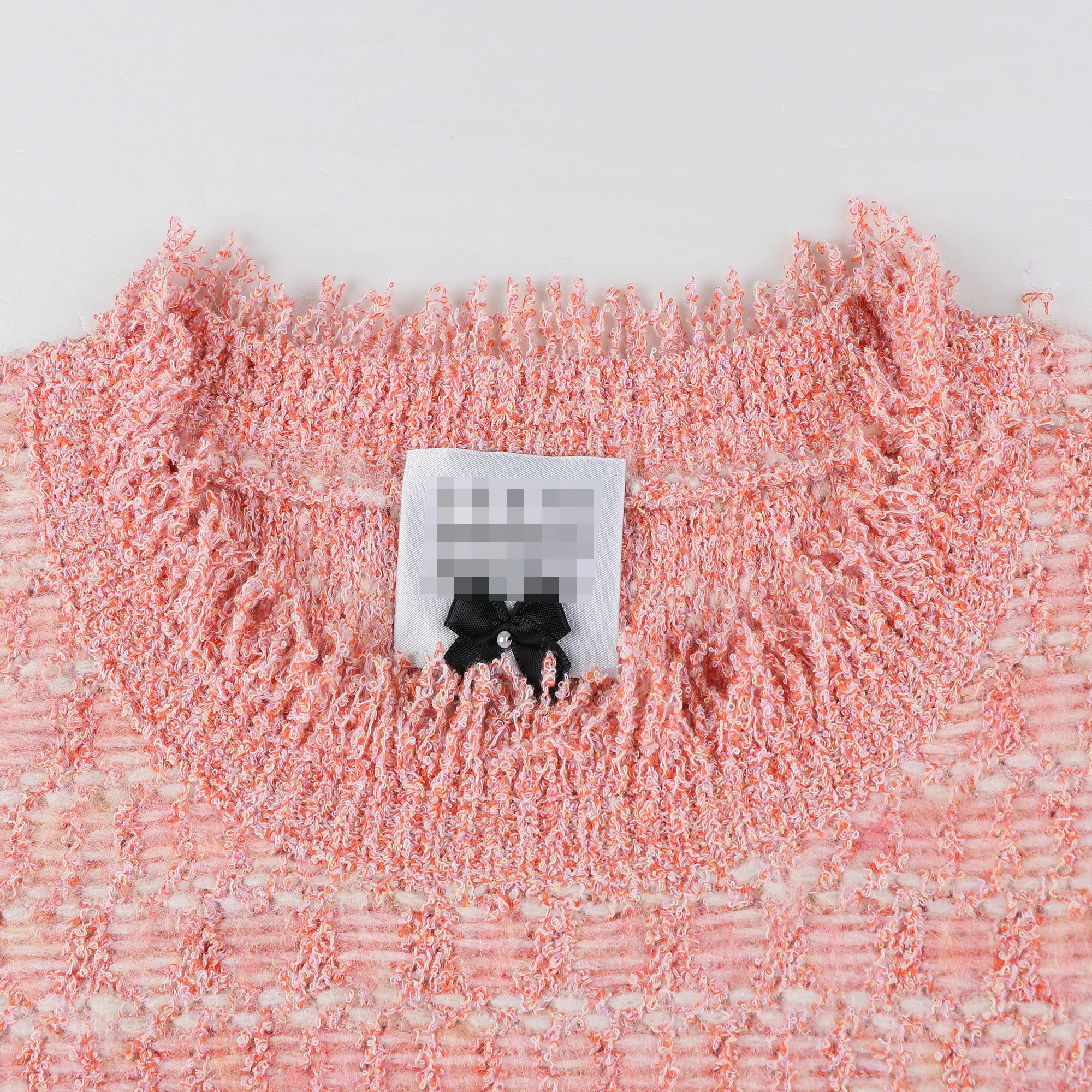 High End Special Design Tassel Long Sleeve Knit Pullover Sweater For Women