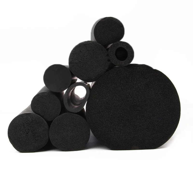 Elastic EPDM rubber O ring Sponge  cord round foam rubber bar 6.5mm