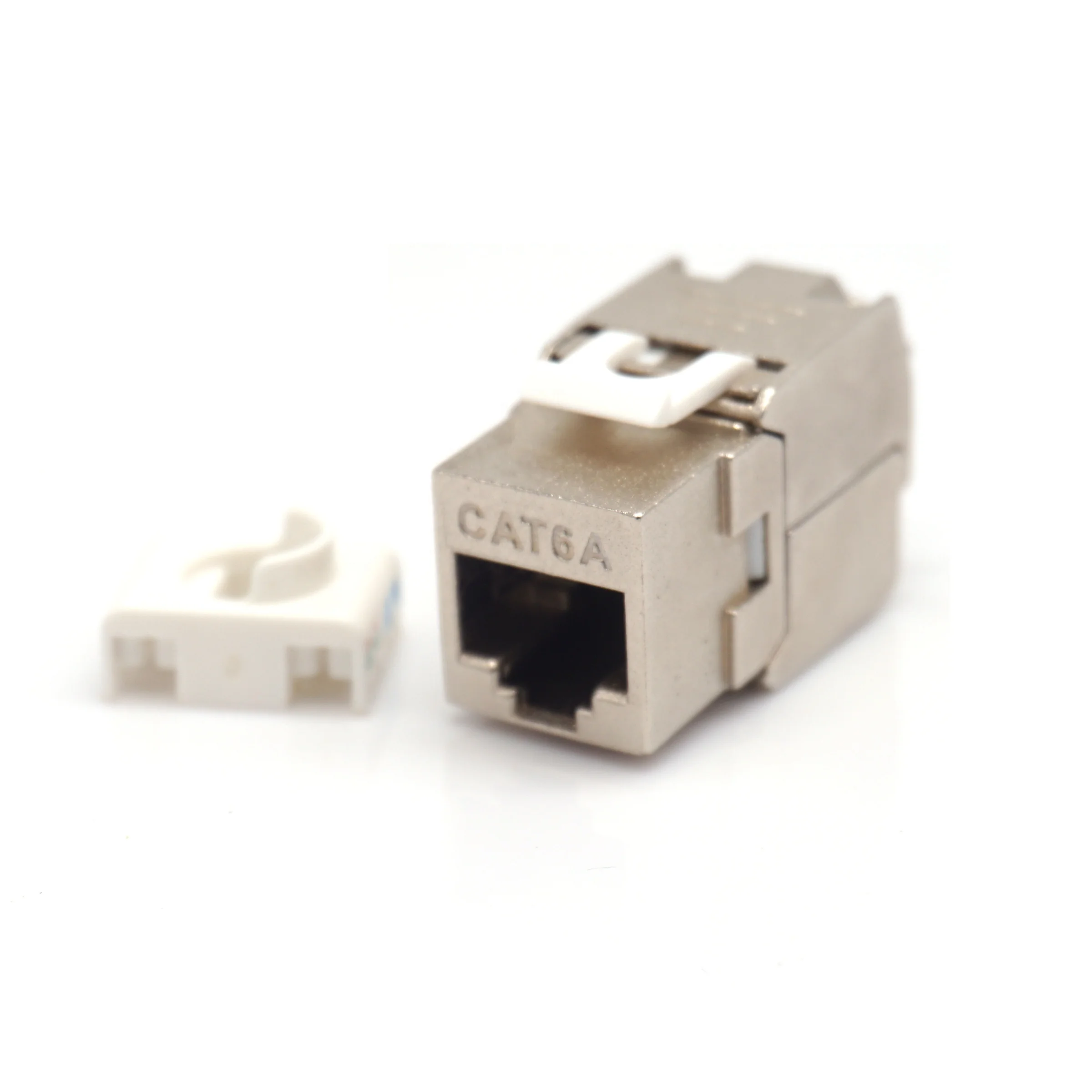 zinc alloy 180degree tool free FTP STP keystone jacks rj45 cat7  cat6a keystone modular jack