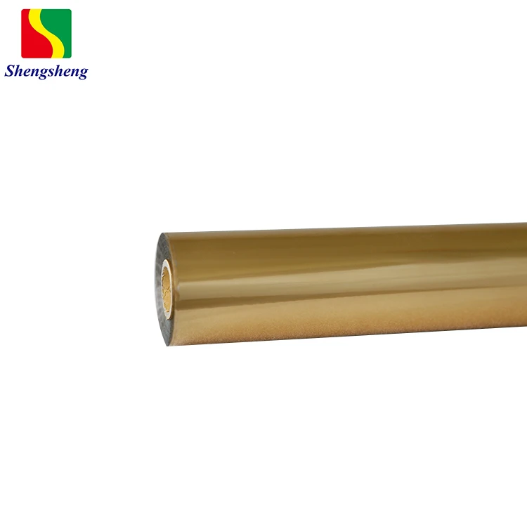 Shengsheng 64cm Width Matte Gold Color Hot Stamping Foil Roll for Plastic