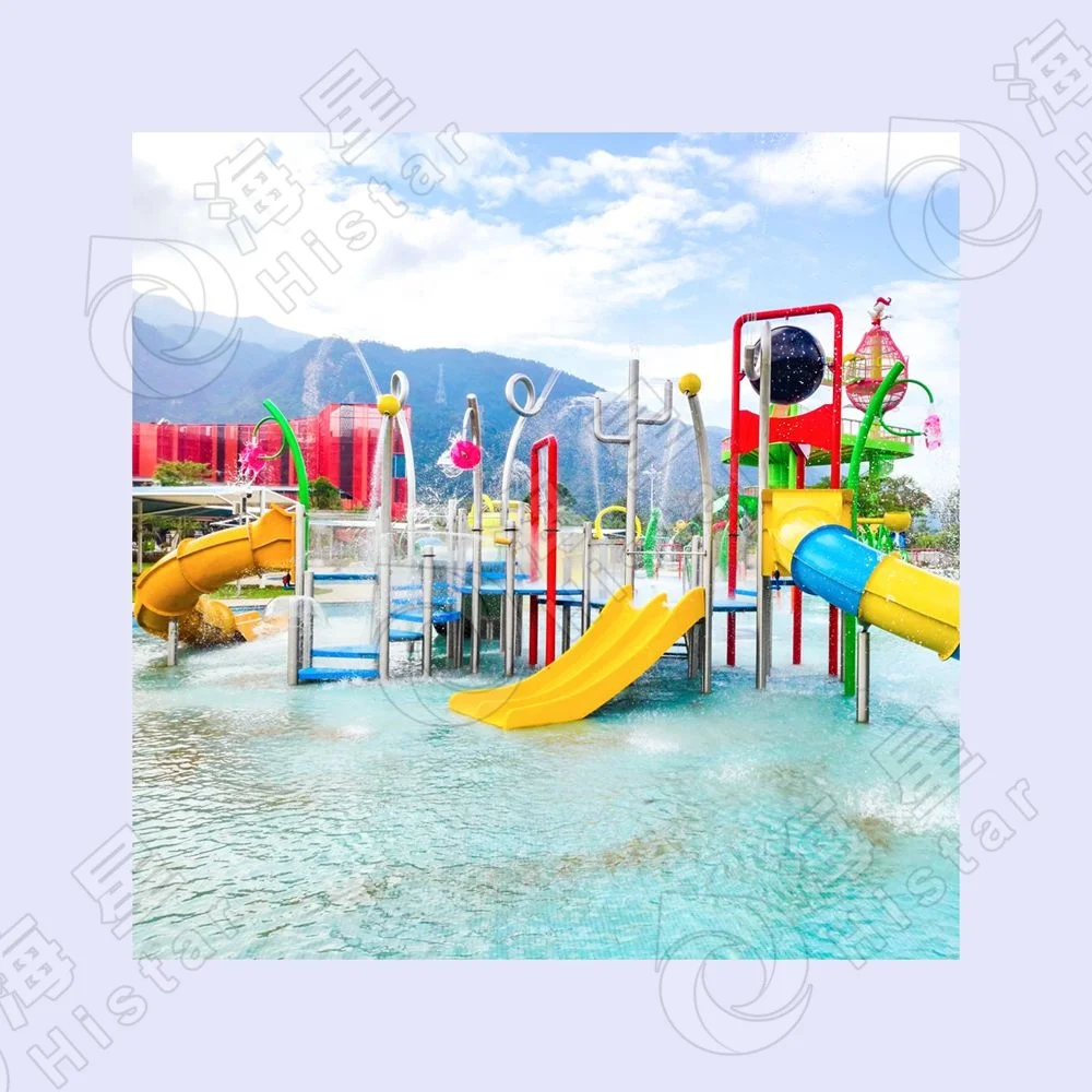 Water amusement park facilities Water house equipment parent-child interactive stainless splash pad pouring water park equipment