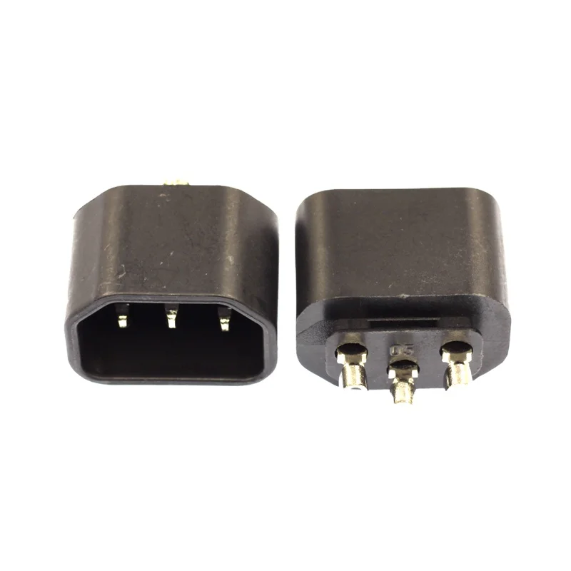 PC/computer  power cable male  plug parts,4*2 brass  plug pin,C14 male plug