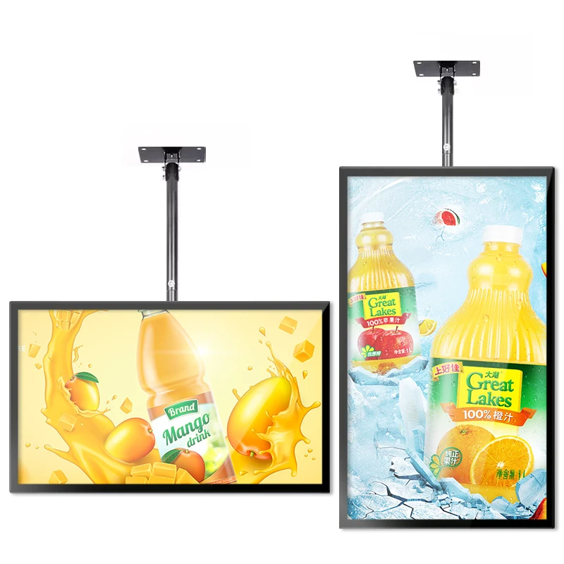 21/23/32/43 inch Ultra thin lcd screen display retail wall-mounted digital signage advertising machine