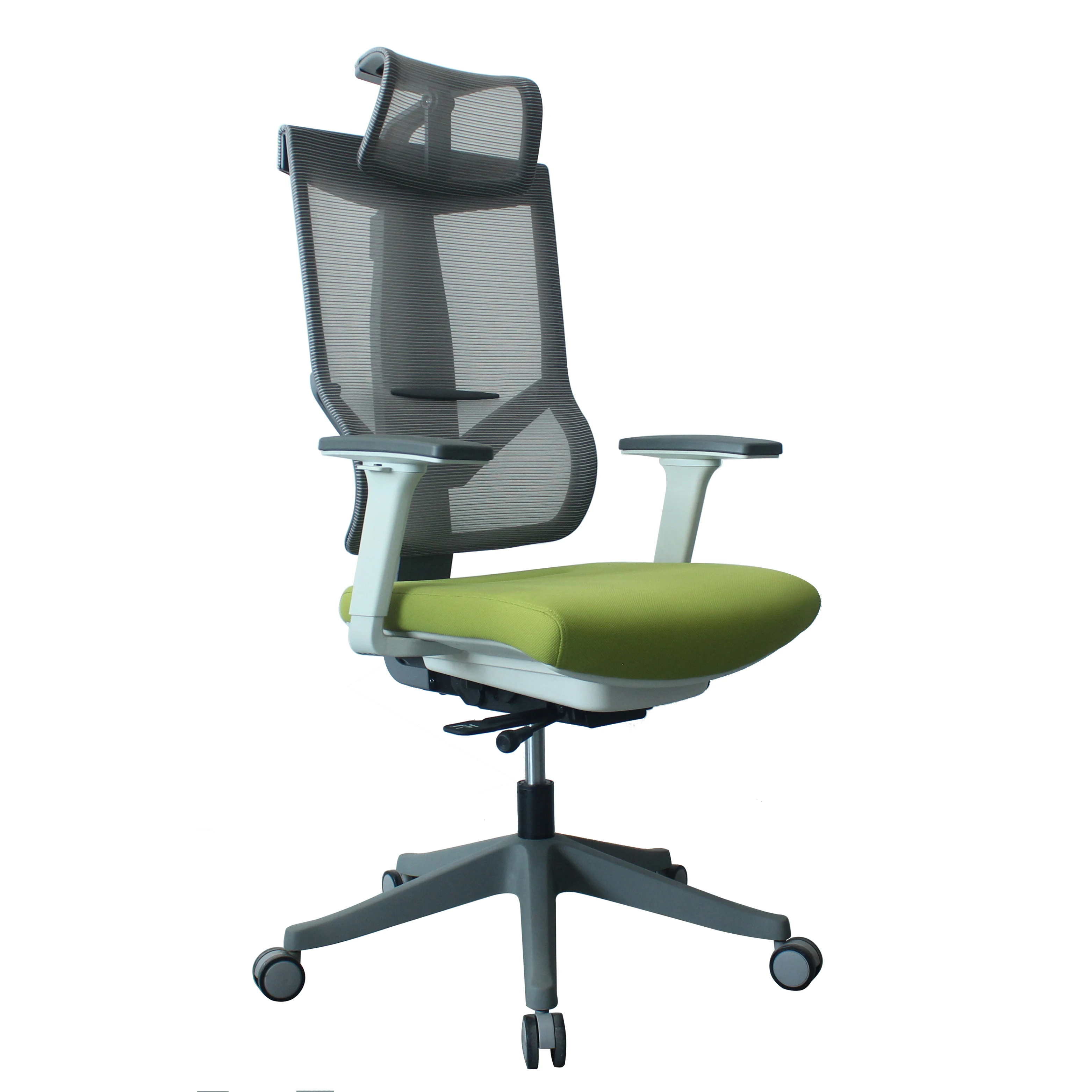 Hot Selling Height Adjustable Headrest Lumbar support Ergonomic Office Chair High Back Mesh Ergonomic  Chair