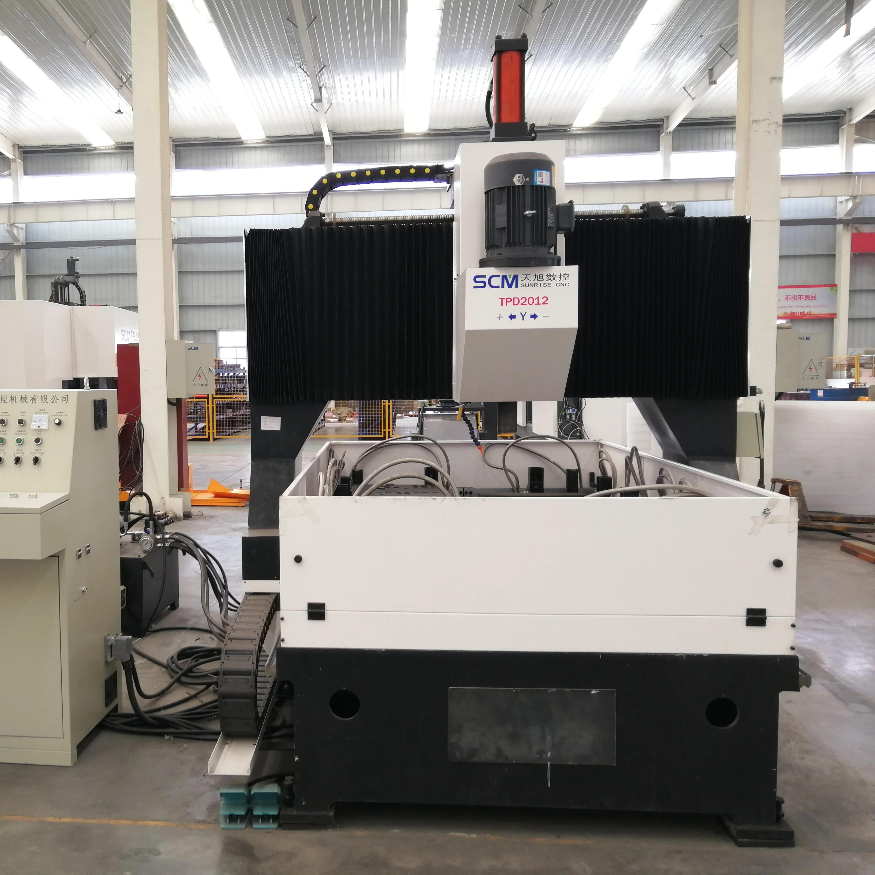 Single-Spindle/Double-Spindle CNC drilling machine for steel plates, flange and tube sheets, steel structure