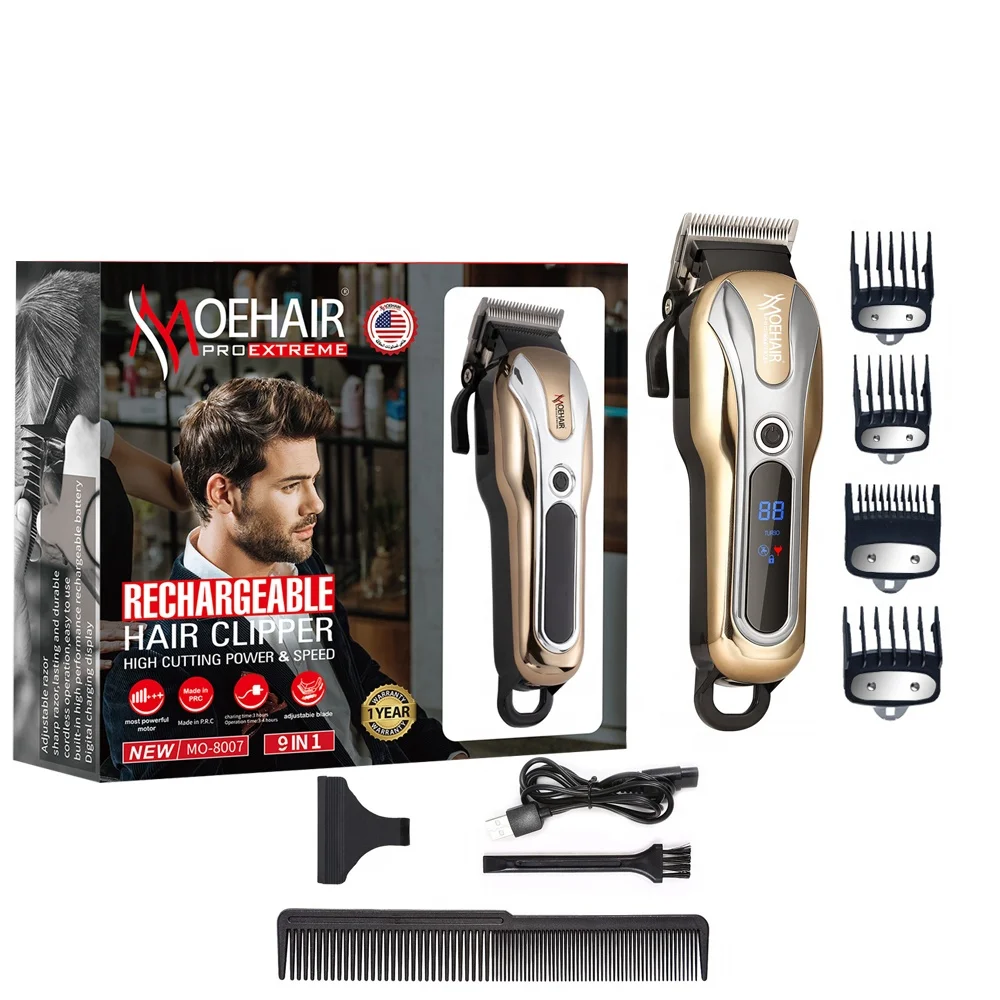 Electric Cordless Nose Hair Cutrting Clipper Shaving Tools Lcd Sreen Rechargeable Professional Salon Hair Trimmers & Clippers