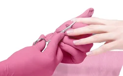 Cheap 4 mil Pink Glove EN374 100 Pcs/Box Powder Free Nitrile Gloves for tattoo