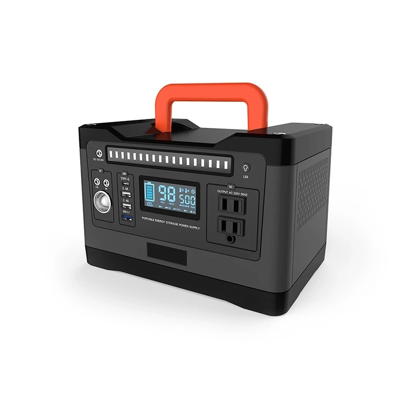 
POWER Portable Power Station 500W 12V 50Ah 540Wh Lithium Battery Solar Power Generator For Outdoor House 
