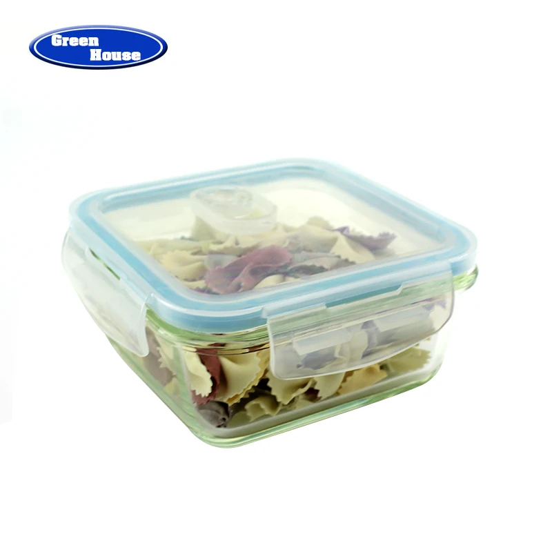 Professional storage containers lids glass food container set with high quality