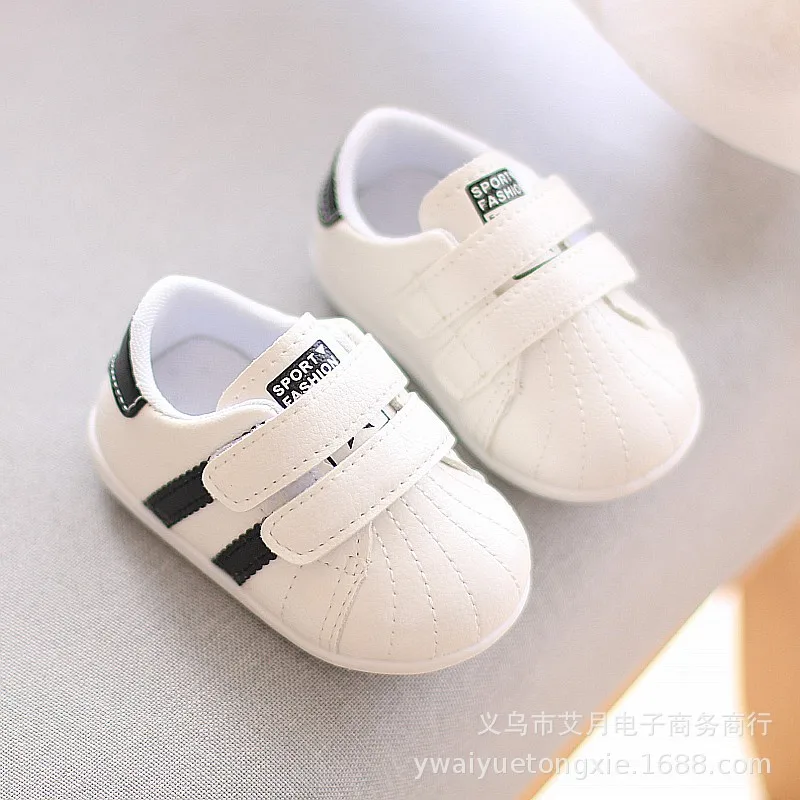 Fashion Toddler Baby Soft Sole Prewalker Sneakers Baby Boys Girls Anti-Slippery Shoes Outdoor Casual Comfortable Sports Shoe