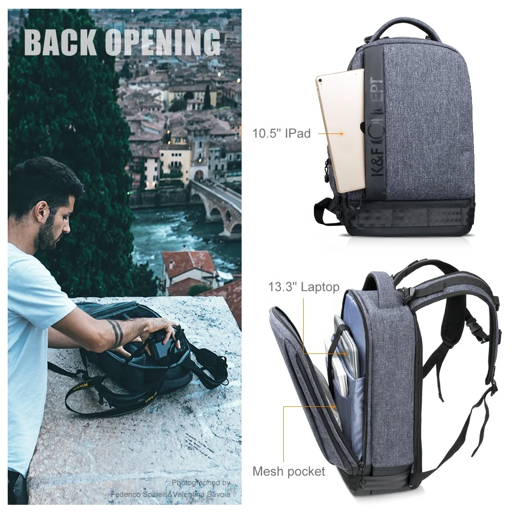 
K&F Concept DSLR Camera Bag Outdoor Photographer Camera backpack bag E3 